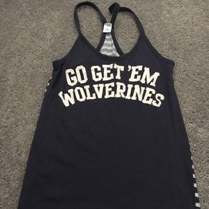 Michigan Victoria Secret Pink Tank Top